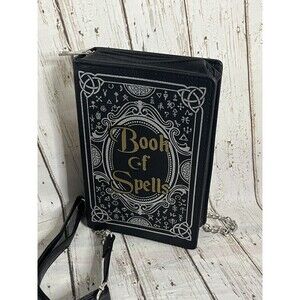 Spirit Book of Spells Crossbody Purse Halloween Handbag Goth Witch Prop